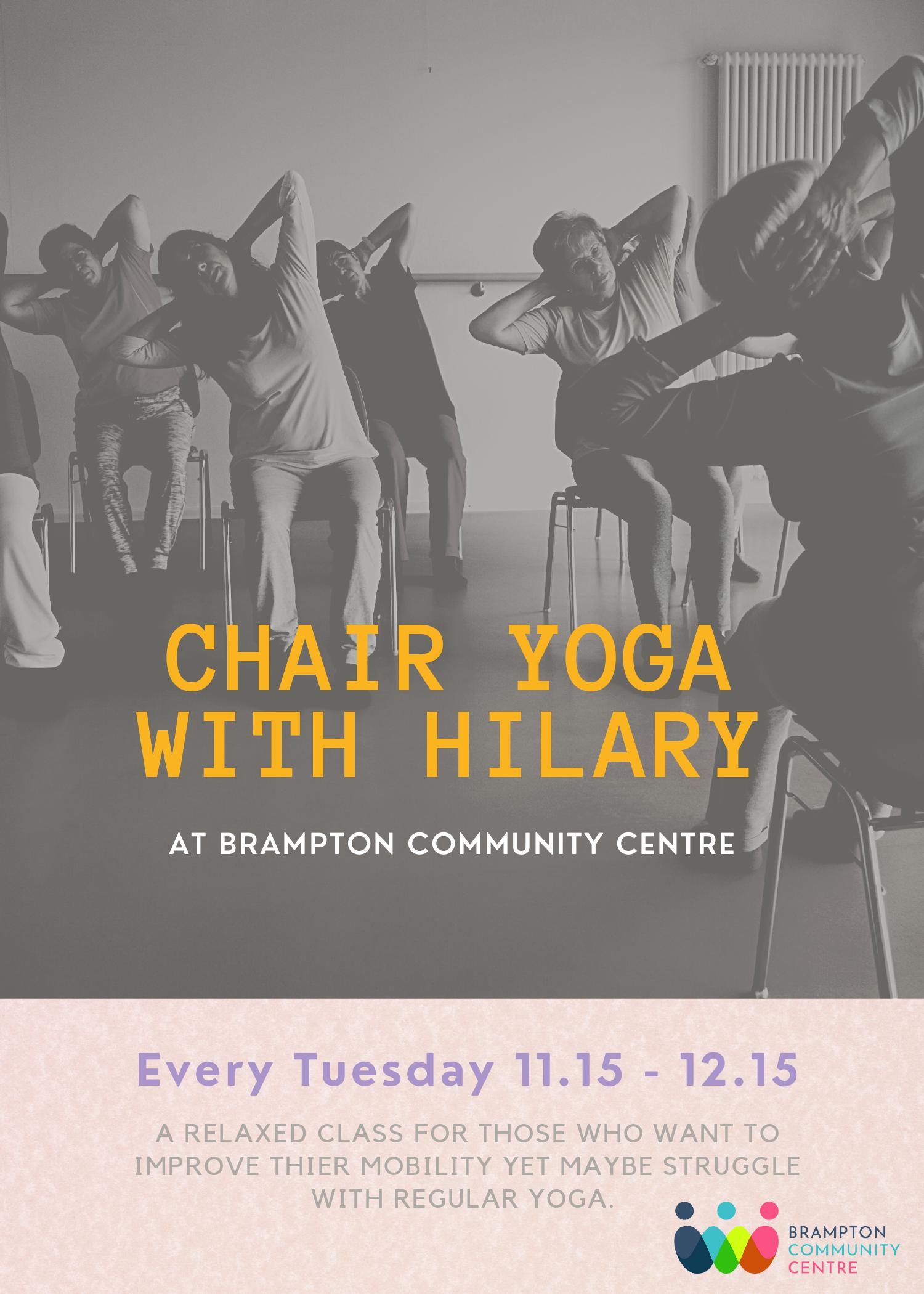 Chair yoga Brampton Community Centre